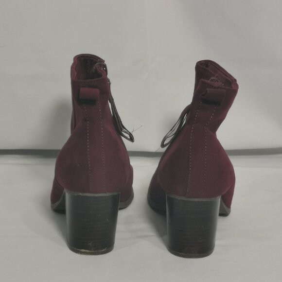 Burgundy Old Navy Booties Size 8 EUC #42 - Picture 5 of 8